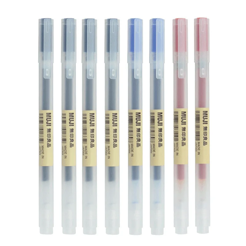 Muji Stationery Gel Pen - 6/8 Pz/set Kawaii MUJIs Penna Gel