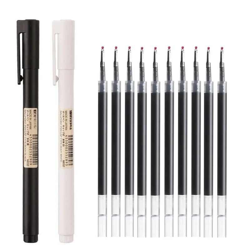 Muji Stationery Gel Pen - Penne Gel Nere con Punta a