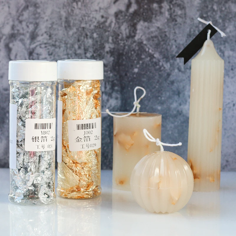 Gold Foil Flakes - Creativo fatto a mano candela che