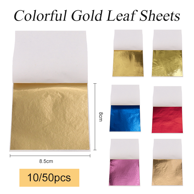 Gold Foil Flakes - 8x8.5 cm Taiwan Imitazione Foglia D'oro