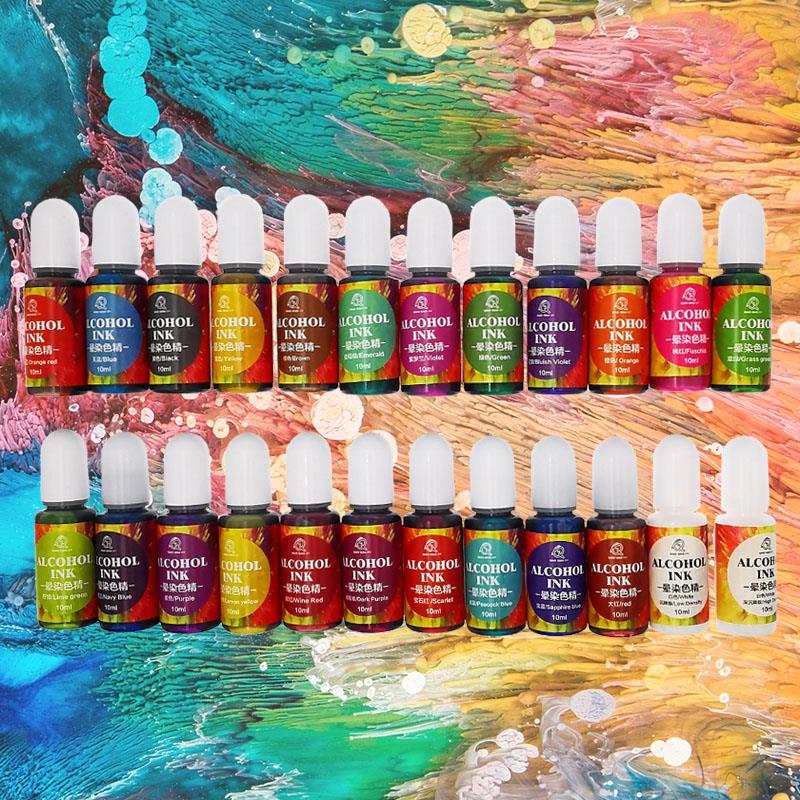 Resin Dye Alcohol - 24 colori 10ml inchiostro artistico alcool