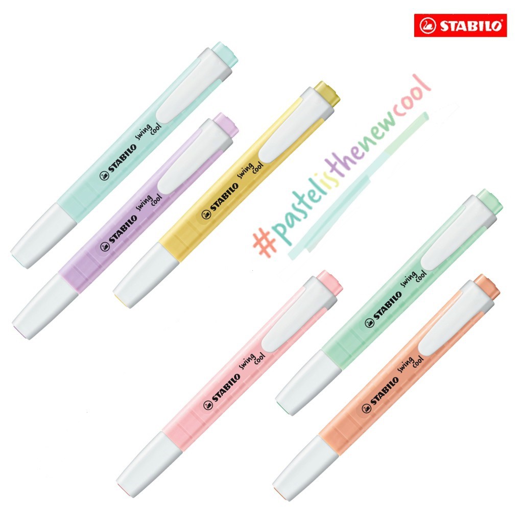 Stabilo Marker Swing Cool - Evidenziatore pastello STABILO Swing Cool e