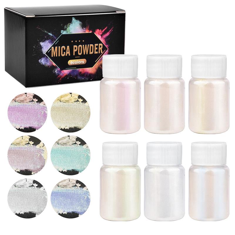 Resin Pigment Set - 6 pezzi-set resina epossidica colorante polvere