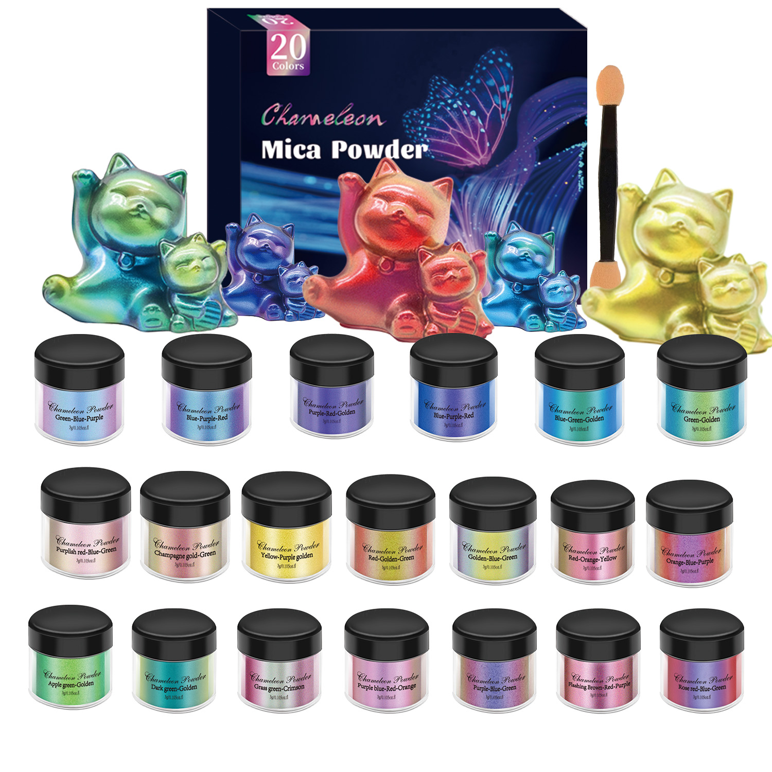 Set di 10/20 Pigmenti Camaleon - Resin Pigment Set recensione e prezzo