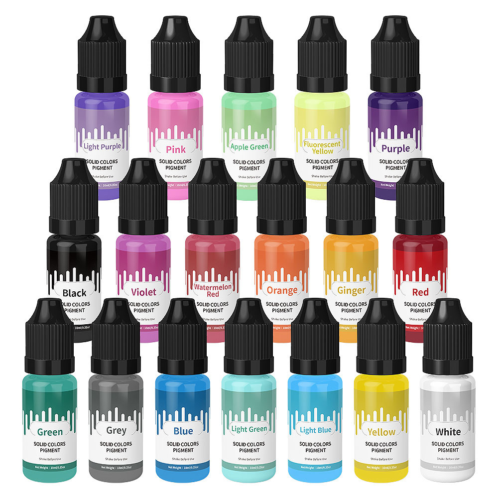 18 colori 10ml Macaron Solido  - Resin Pigment Set recensione e prezzo