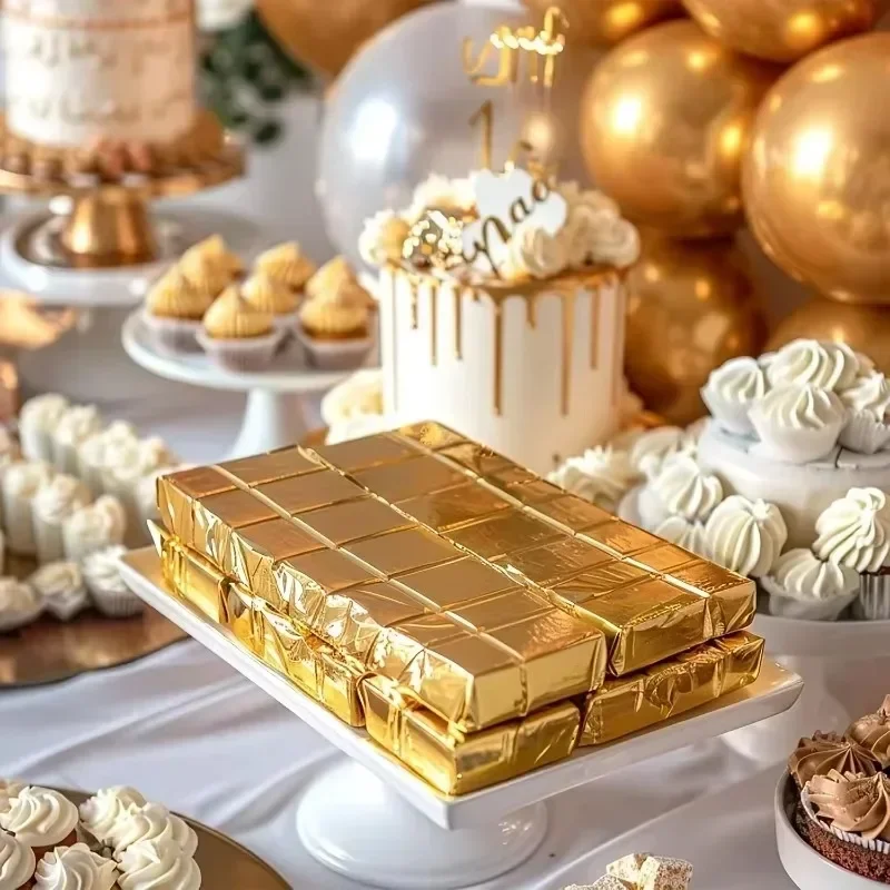 100 pezzi grandi involucri di  - Gold Foil Flakes recensione e prezzo
