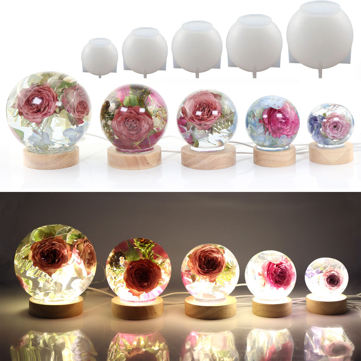 65-120mm Sfera Stampo In Silic - Resin Craft Ideas recensione e prezzo