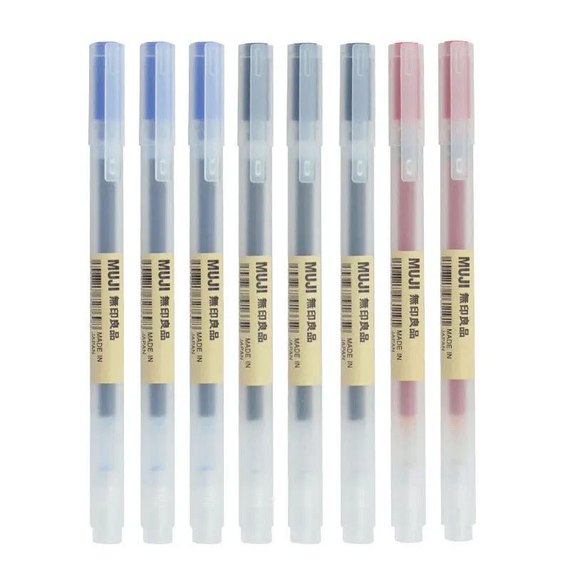 3-6 pezzi penna gel kawaii ner - Muji Stationery Gel Pen recensione e prezzo