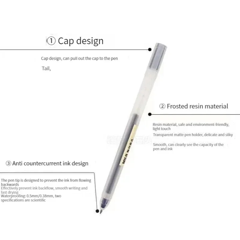 Graziosa Penna Gel MUJI Nera/R - Muji Stationery Gel Pen recensione e prezzo
