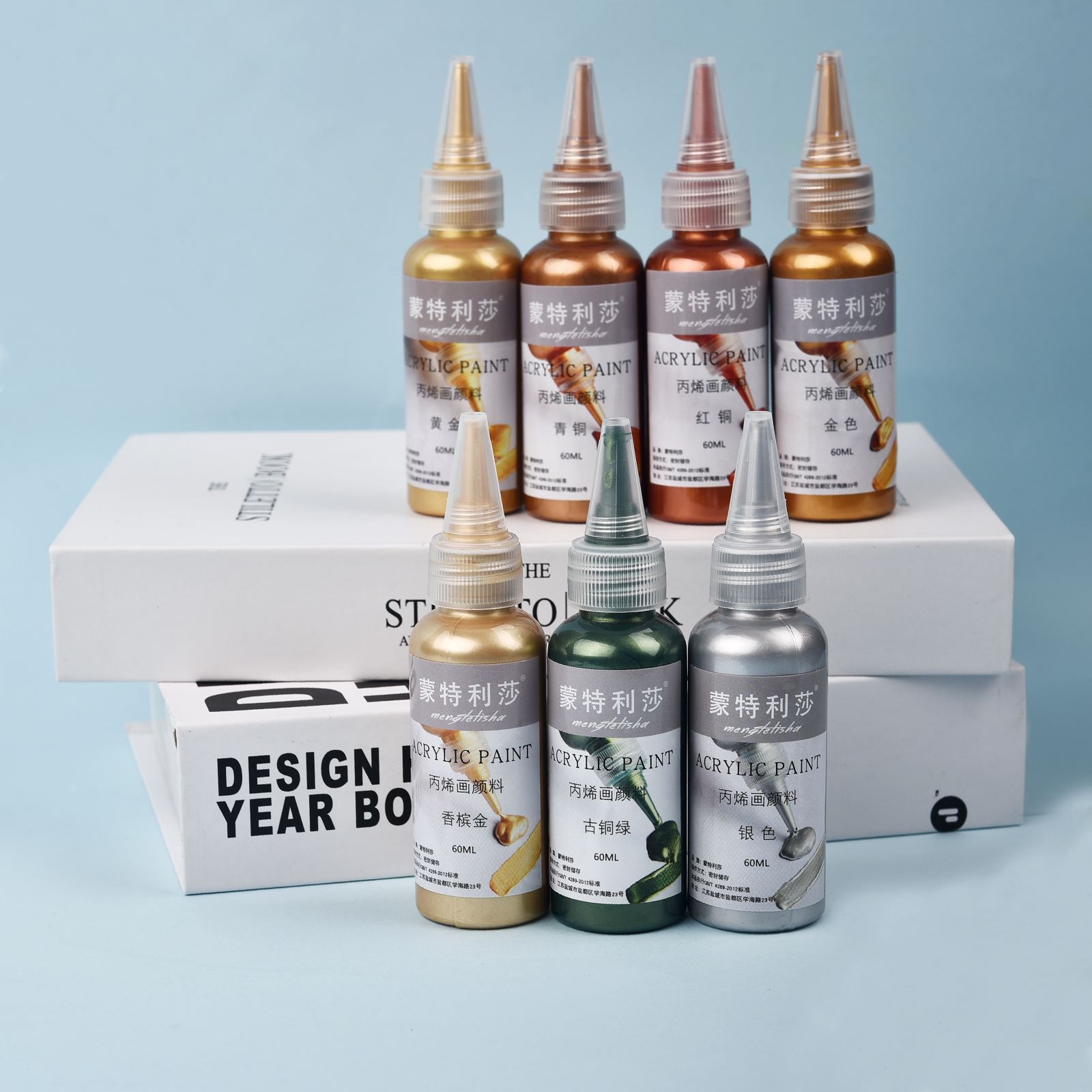 7 colori 60 ml/bottiglia Metal - Resin Pigment Set recensione e prezzo