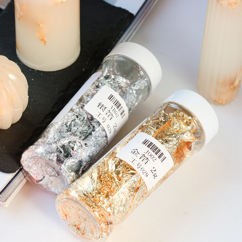Creativo fatto a mano candela  - Gold Foil Flakes recensione e prezzo